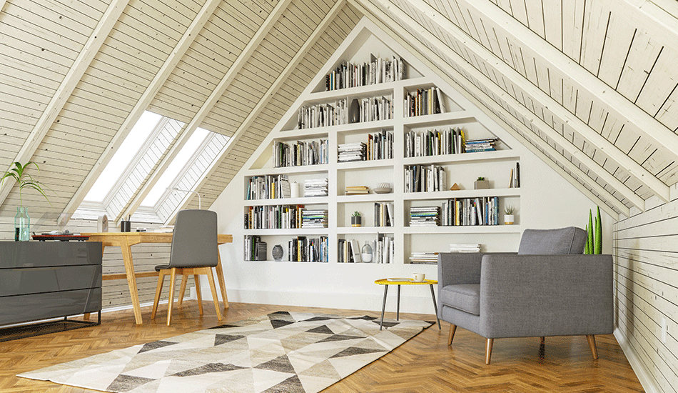 Attic/Loft Converted into Home Office