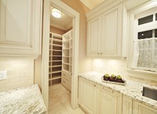 Walk-in scullery that can be done with a basic budget