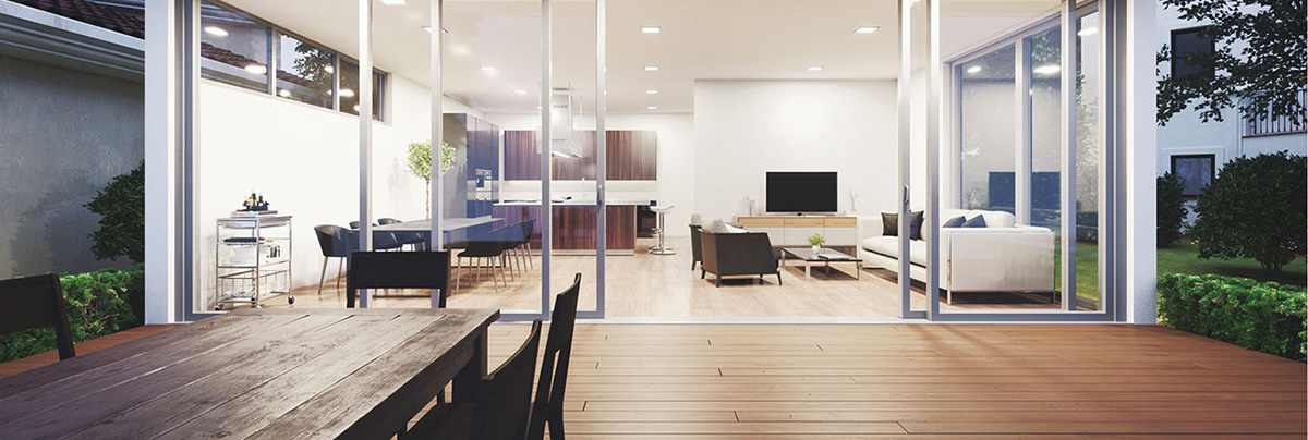 modern house with indoor outdoor flow