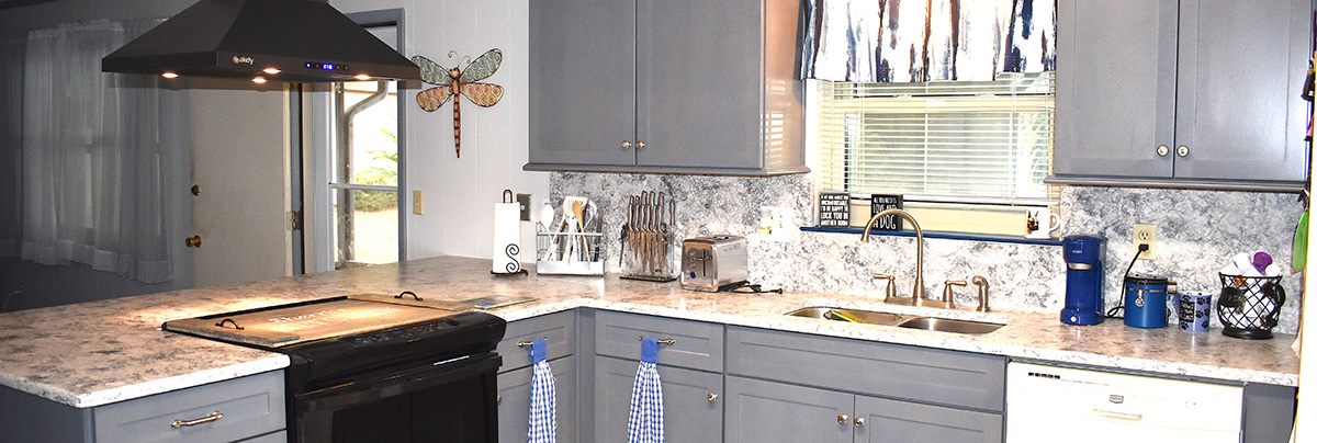 A kitchen and bathroom renovation in Florida.