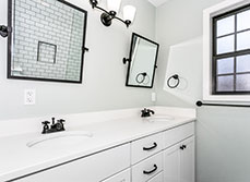 A retro bathroom renovation in Florida