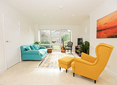 A bright and colourful home renovation in surrey