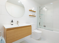 Townhouse Bathrooms Get a Minimalist Upgrade in Grafton, Auckland