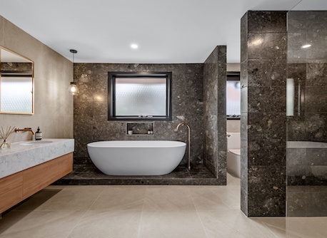 black and wood kitchen renovation