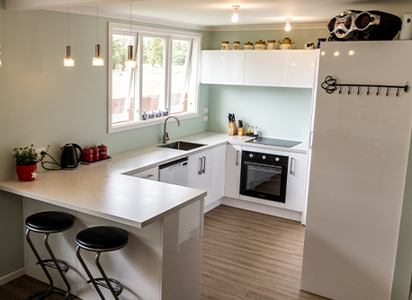 Granite kitchen bench