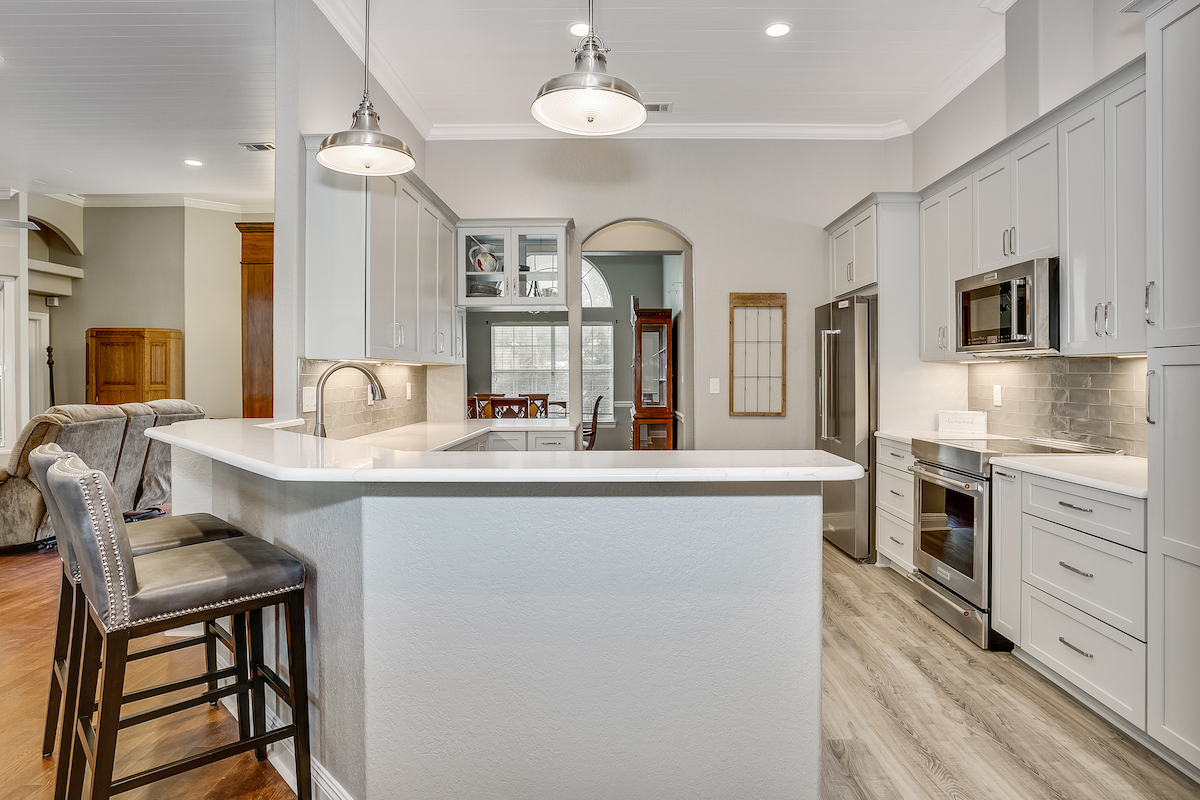 American styled kitchen with shaker cabinets