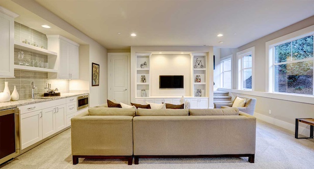 Garage conversion to living room space