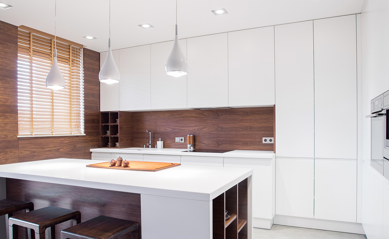 gallery style kitchen