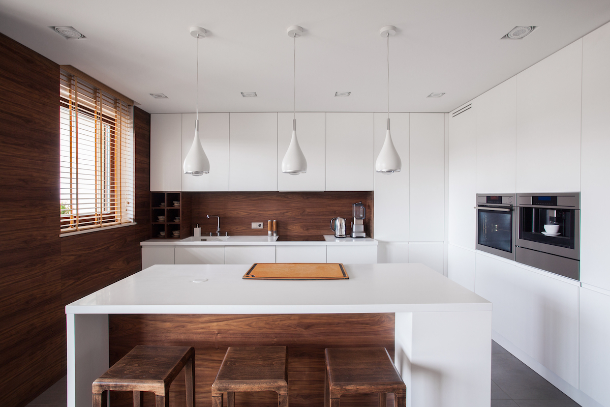 Kitchen with timber accents