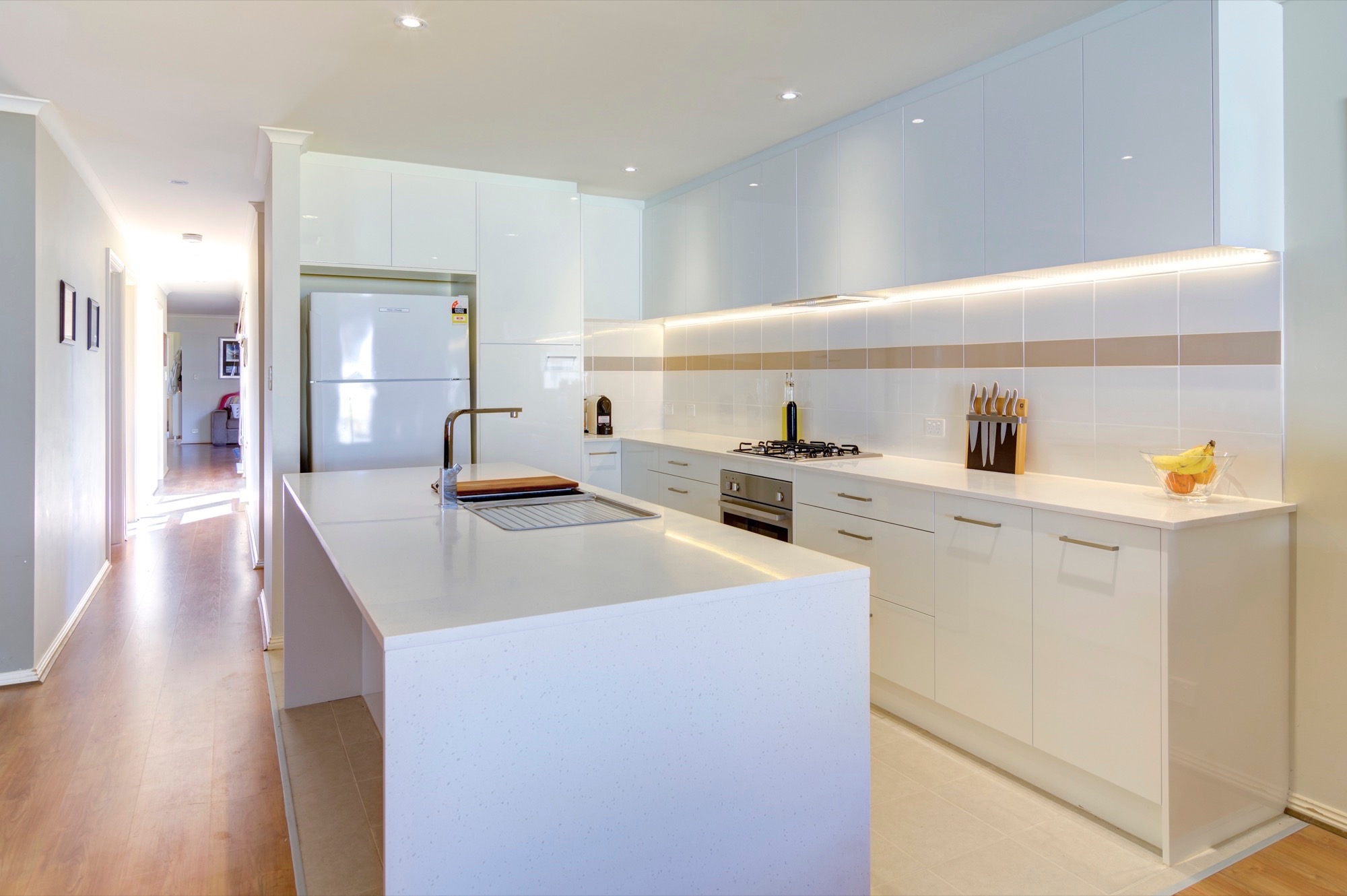 Bird eye view of a multi-storey house exterior